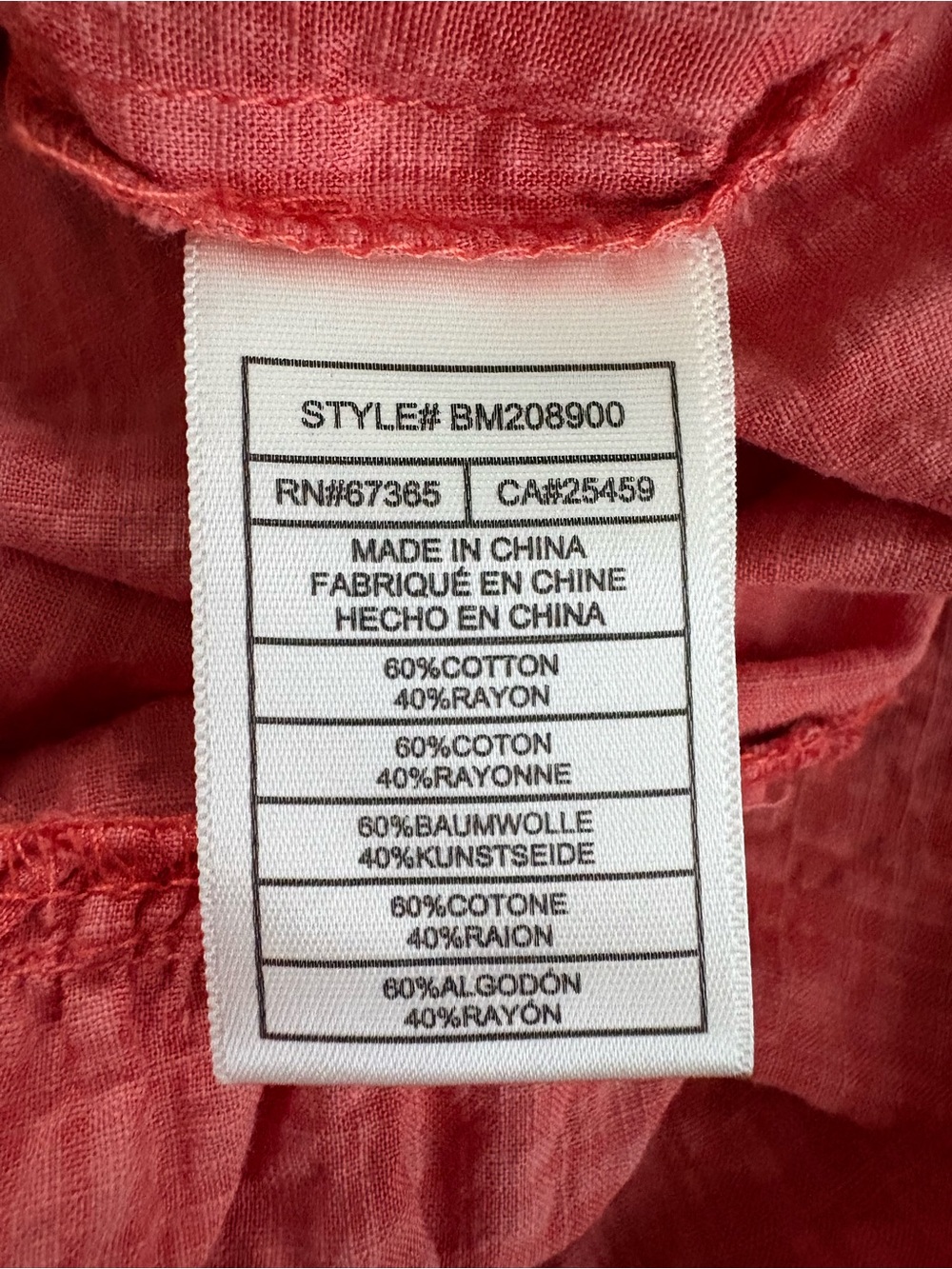 BB Dakota by Steve Madden Hustle & Glow Tiered Gauze Boho Mini Dress Coral XS - Picture 5 of 6